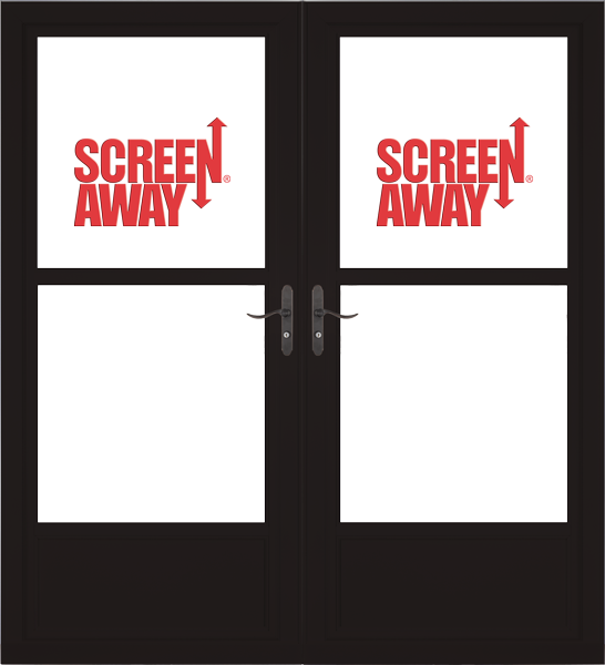 Partial View Easy Vent with Retractable Screen Away French Doors