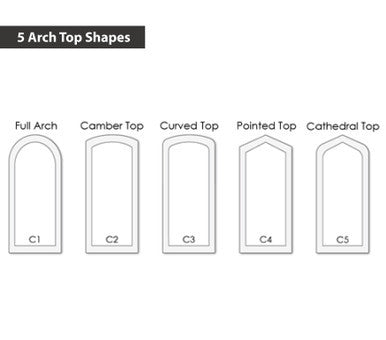 Arch Top Storm Door - 3/4" View