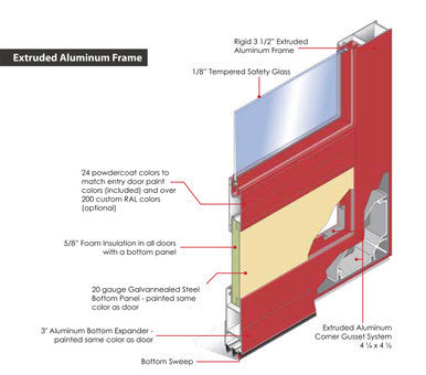 Arch Top Storm Door - 3/4" View