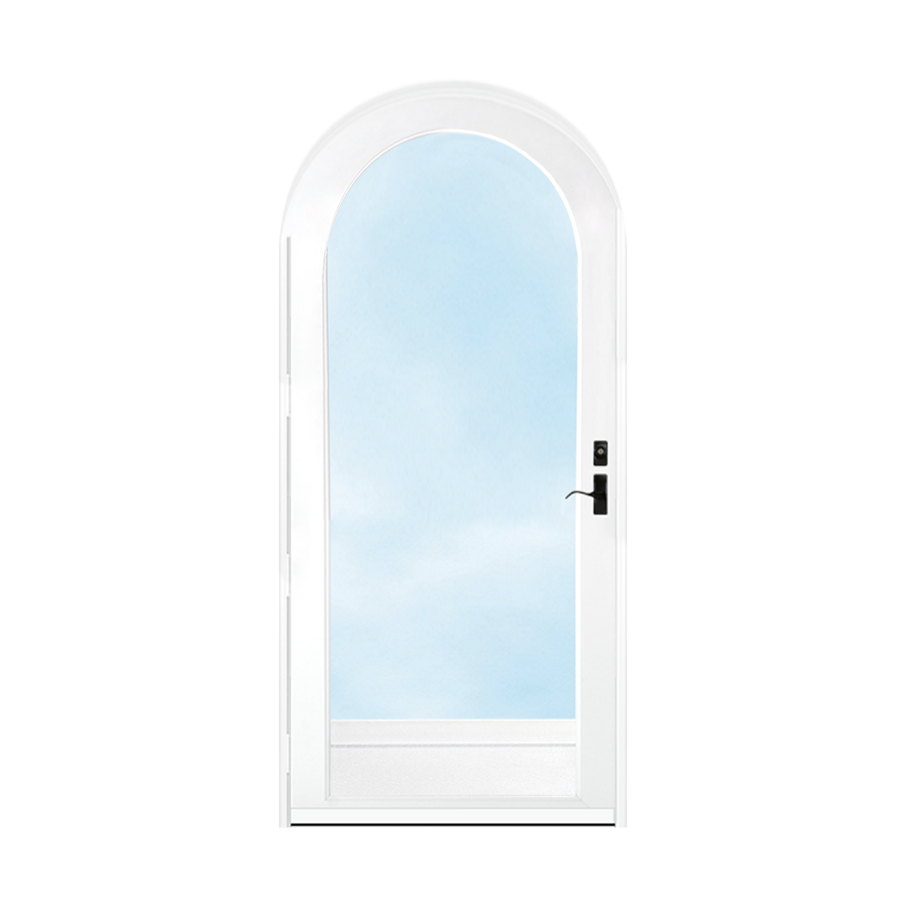 Arch Top Storm Door -Full View W/Kickplate