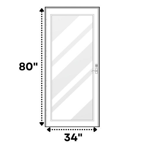 34x80 Full View Storm Door