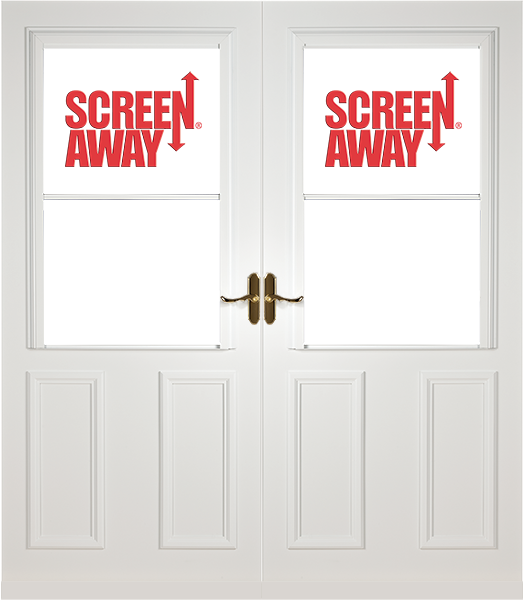 Lifestyle with Retractable Screen Away® and Magnetic Seal French Doors