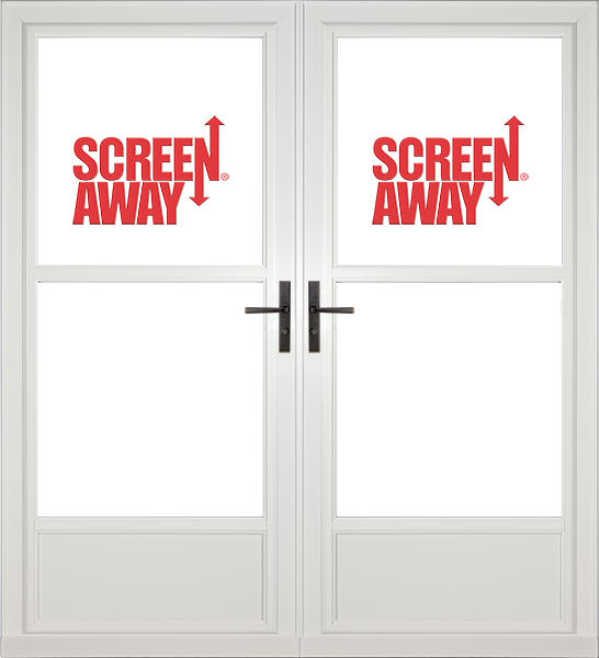 Partial View Easy Vent with Retractable Screen Away French Doors