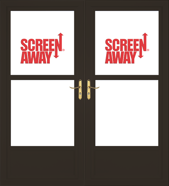 Partial View Easy Vent with Retractable Screen Away French Doors