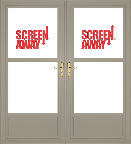 Partial View Easy Vent with Retractable Screen Away French Doors