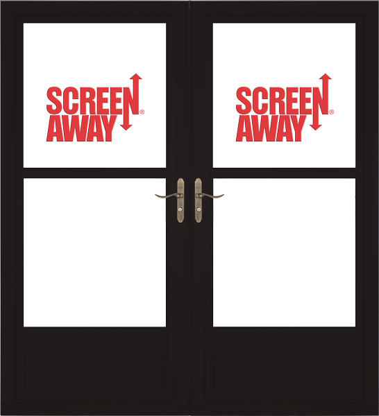 Partial View Easy Vent with Retractable Screen Away French Doors