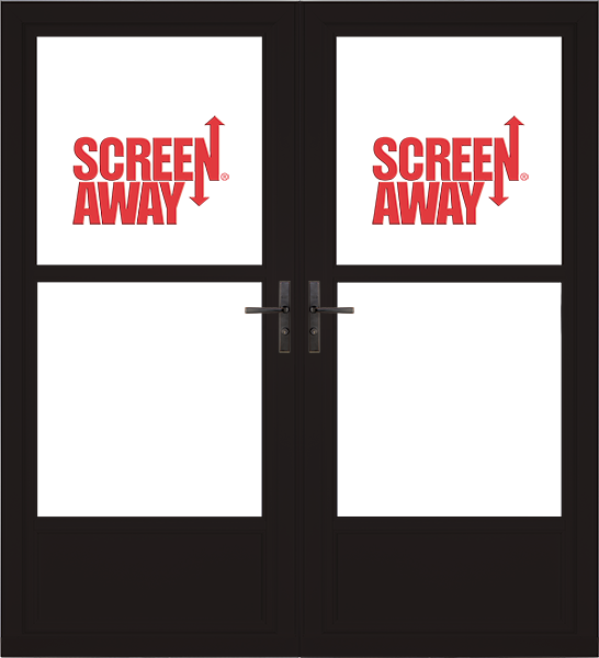 Partial View Easy Vent with Retractable Screen Away French Doors