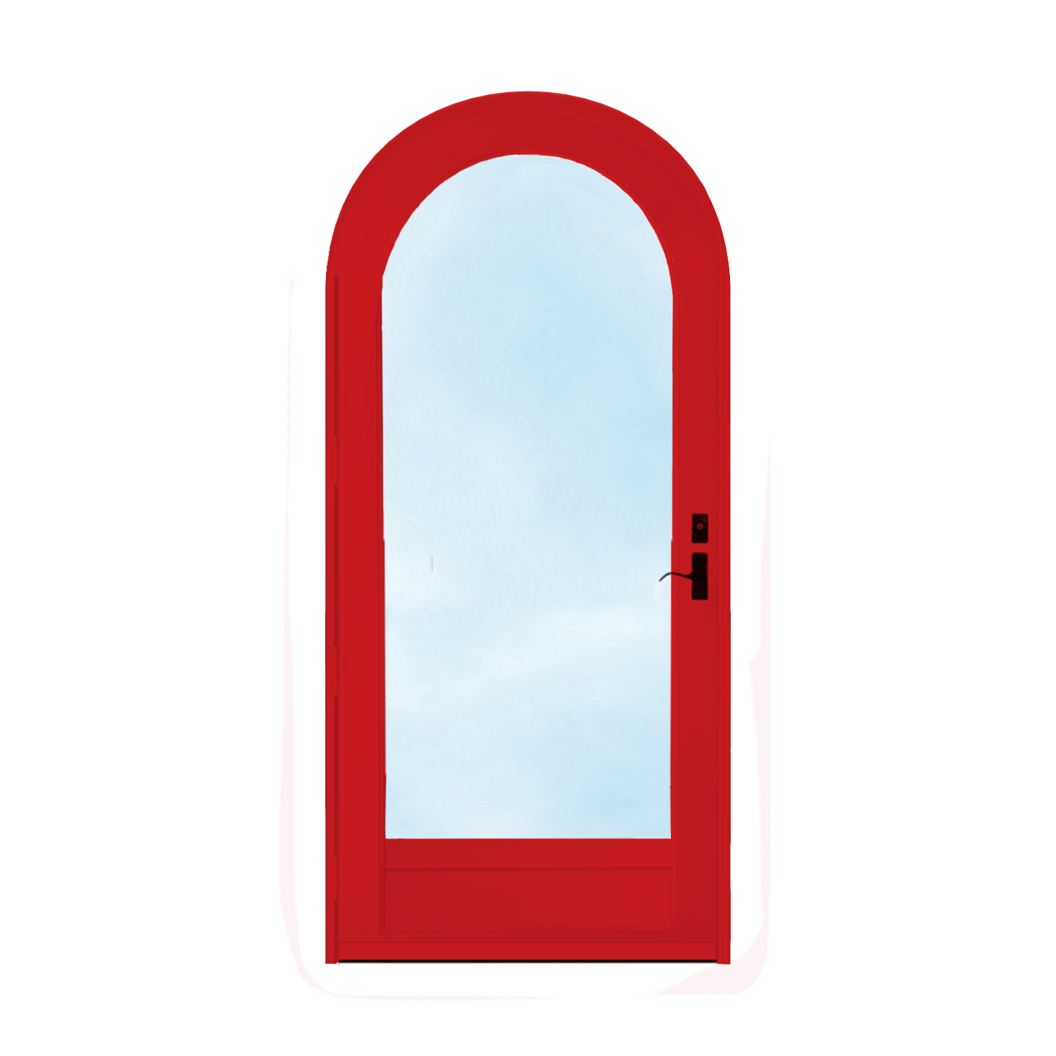 Arch Top Storm Door -Full View W/Kickplate