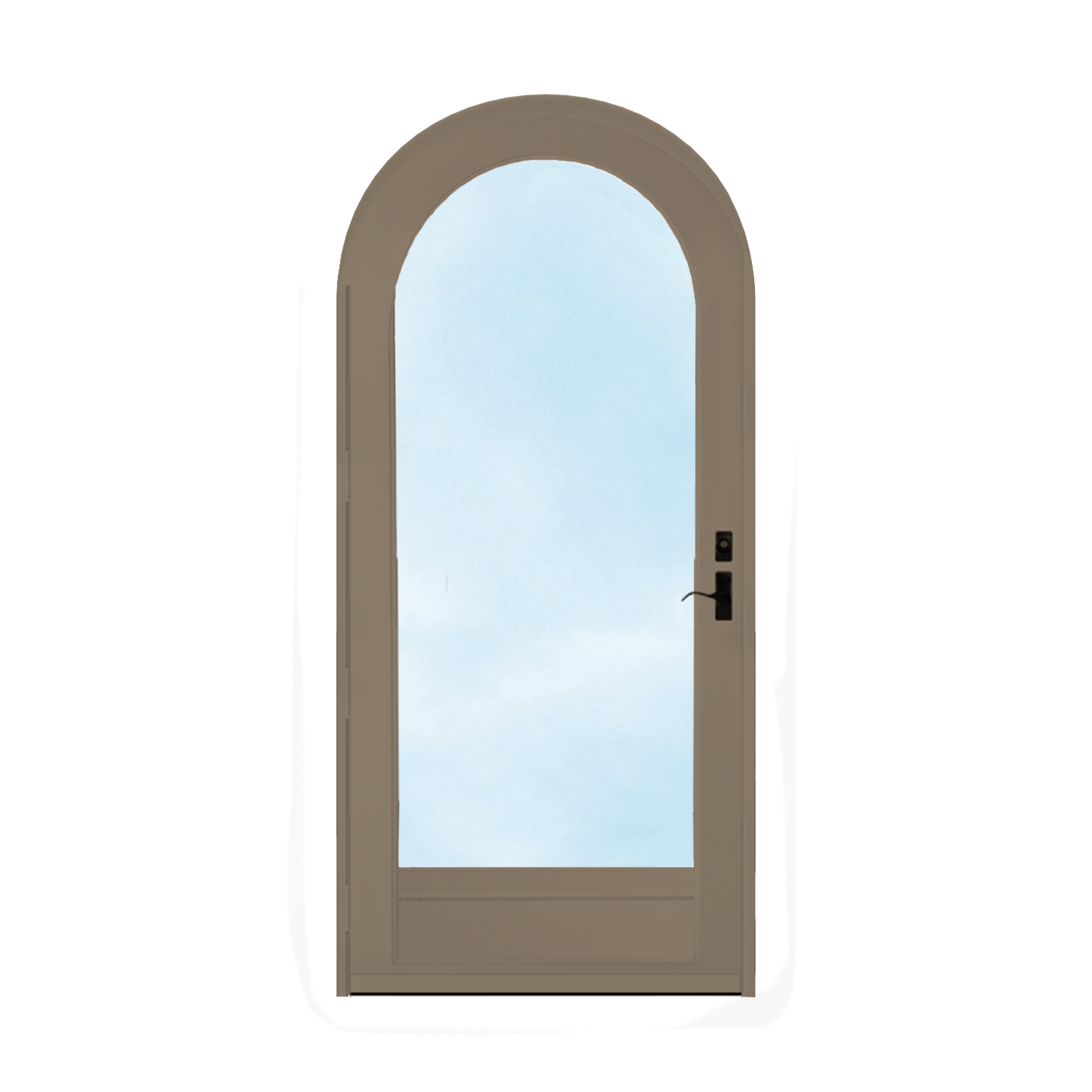 Arch Top Storm Door -Full View W/Kickplate