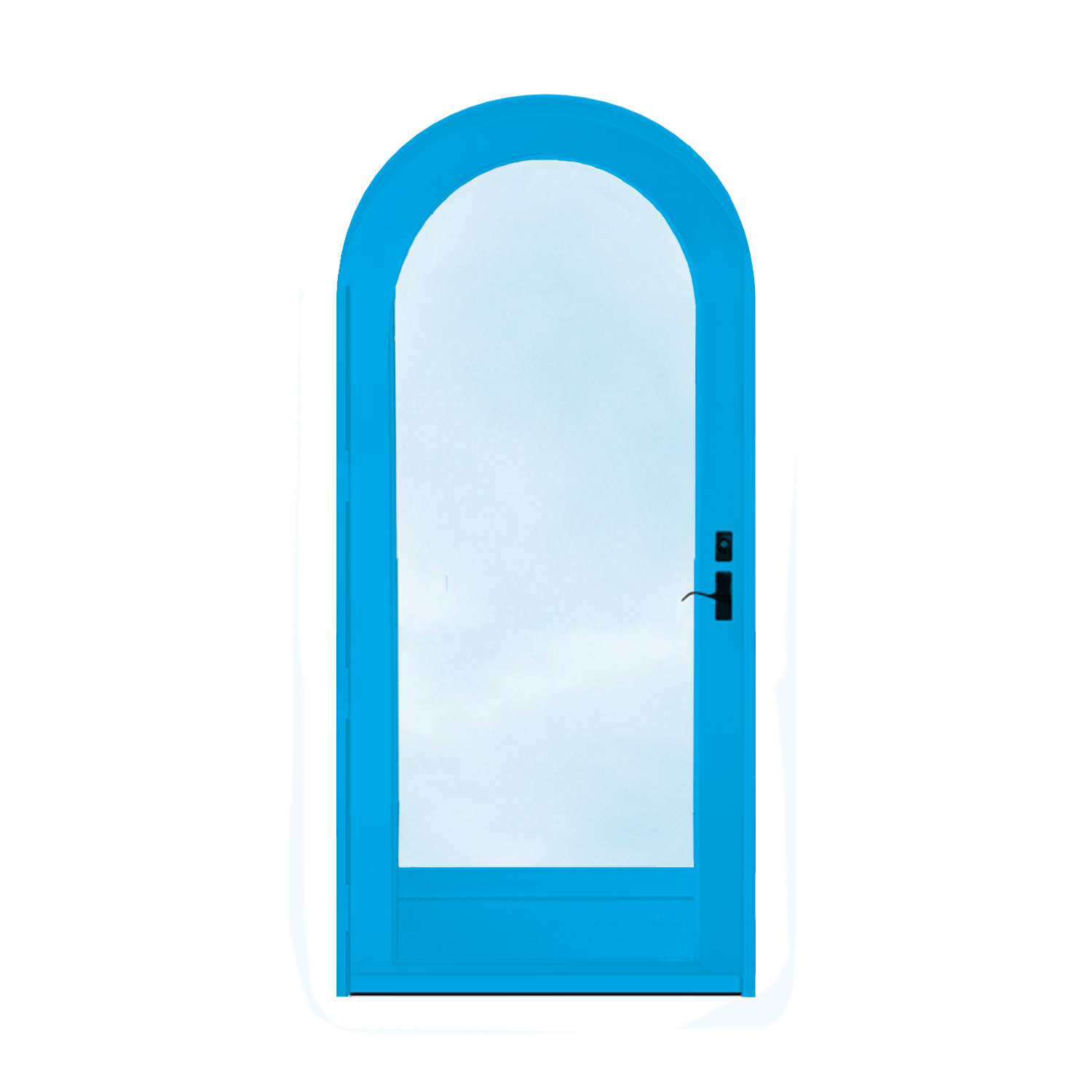 Arch Top Storm Door -Full View W/Kickplate