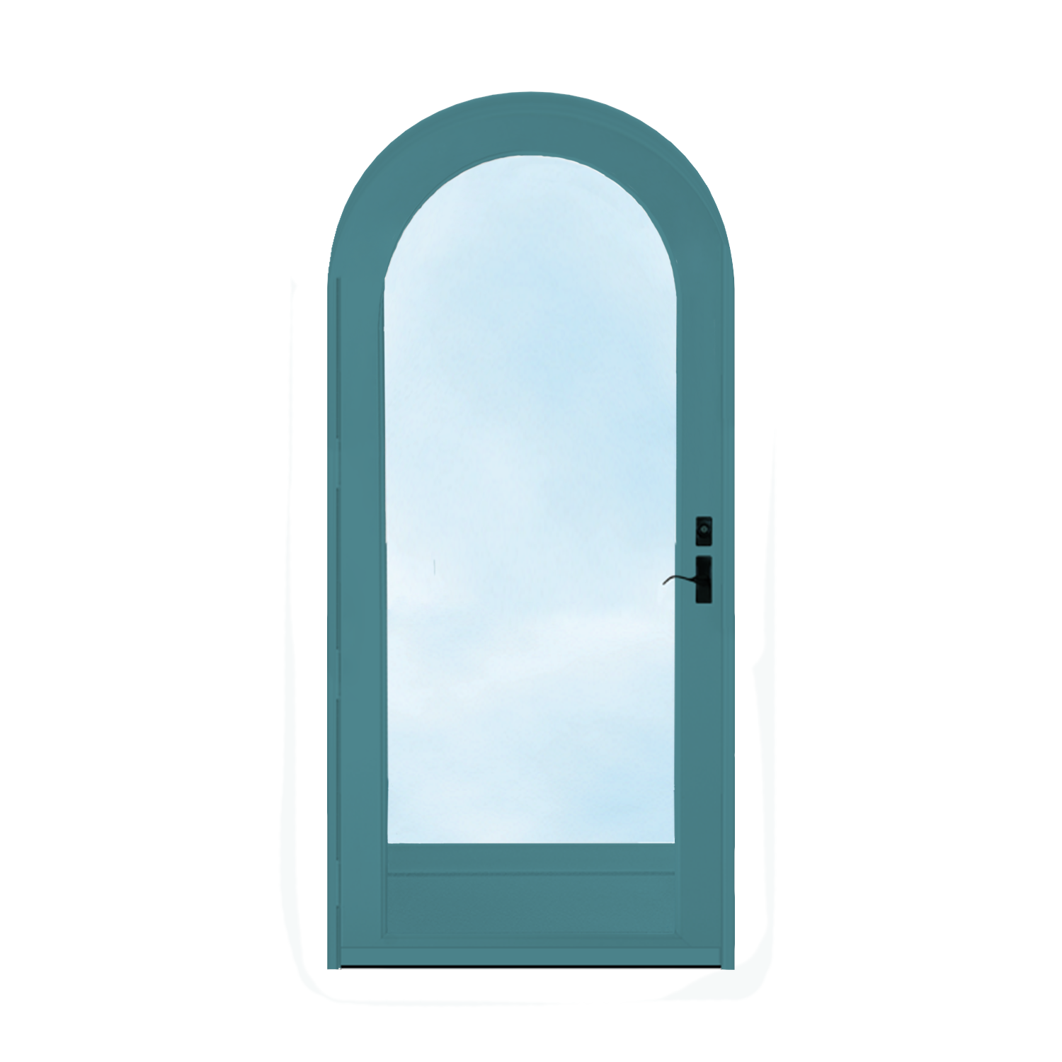 Arch Top Storm Door -Full View W/Kickplate