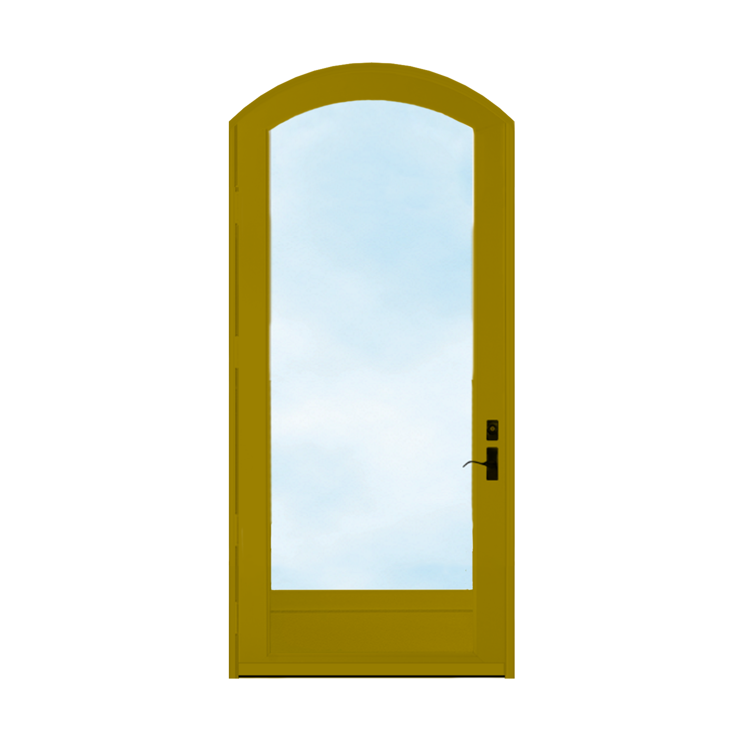 Arch Top Storm Door -Full View W/Kickplate