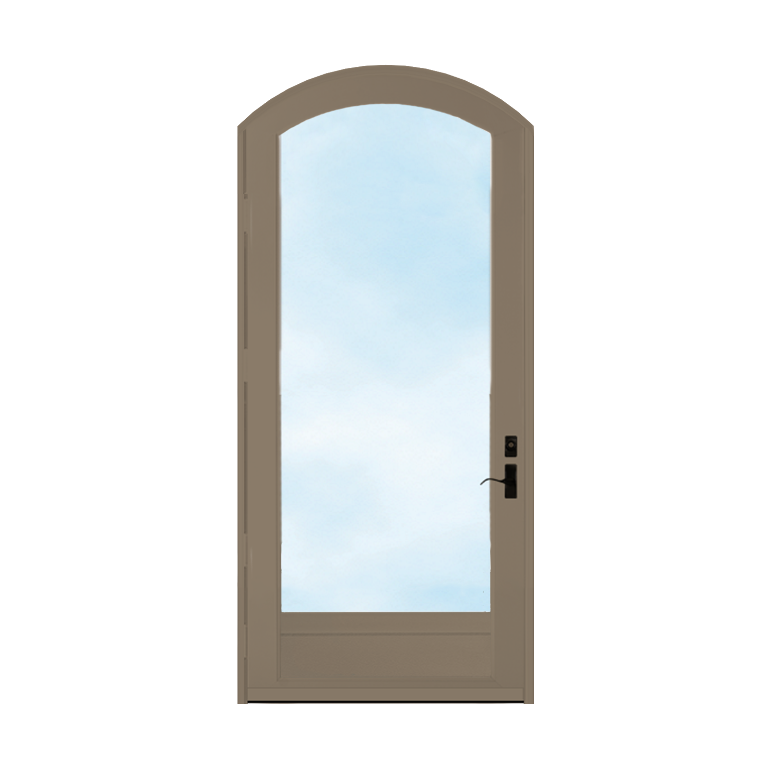 Arch Top Storm Door -Full View W/Kickplate