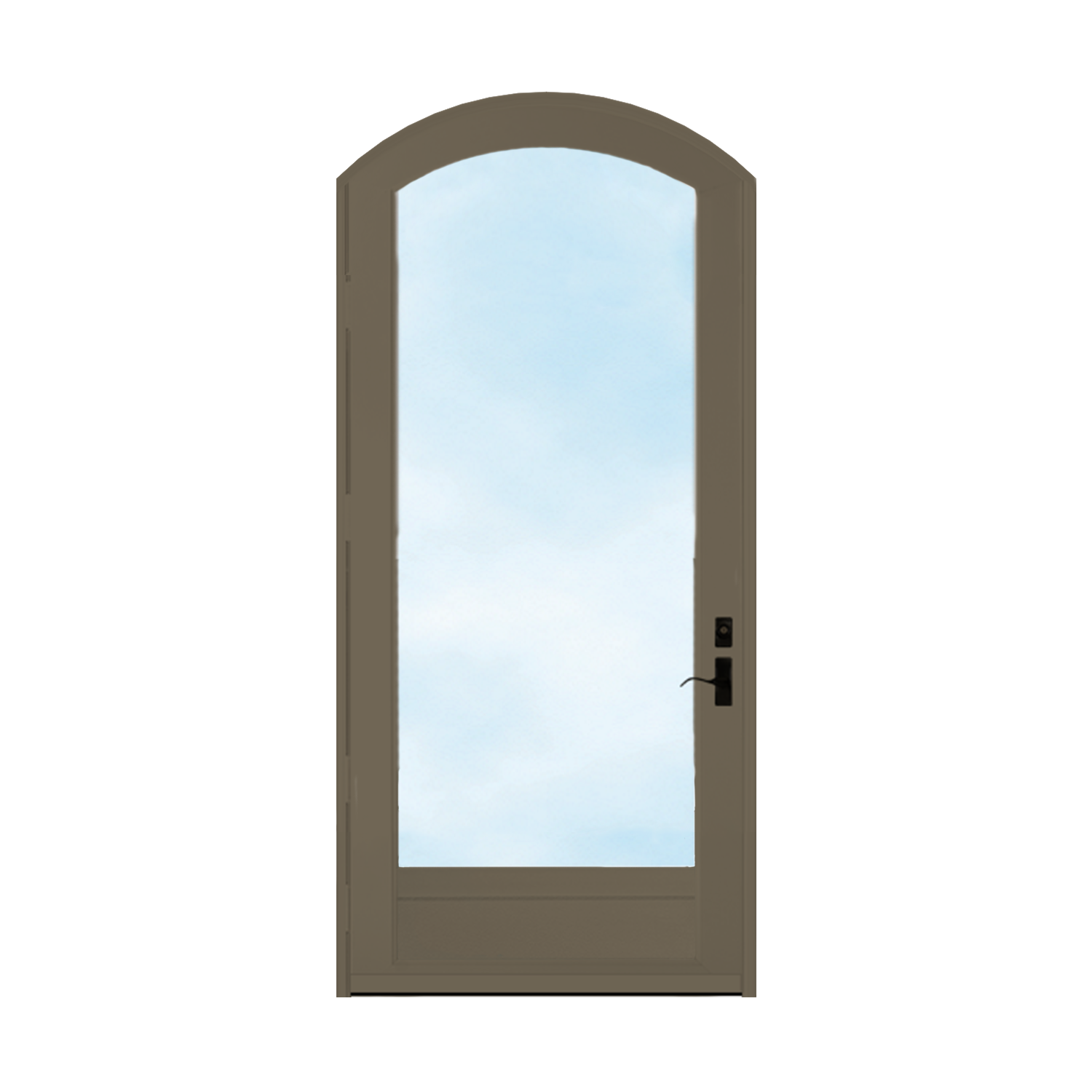 Arch Top Storm Door -Full View W/Kickplate