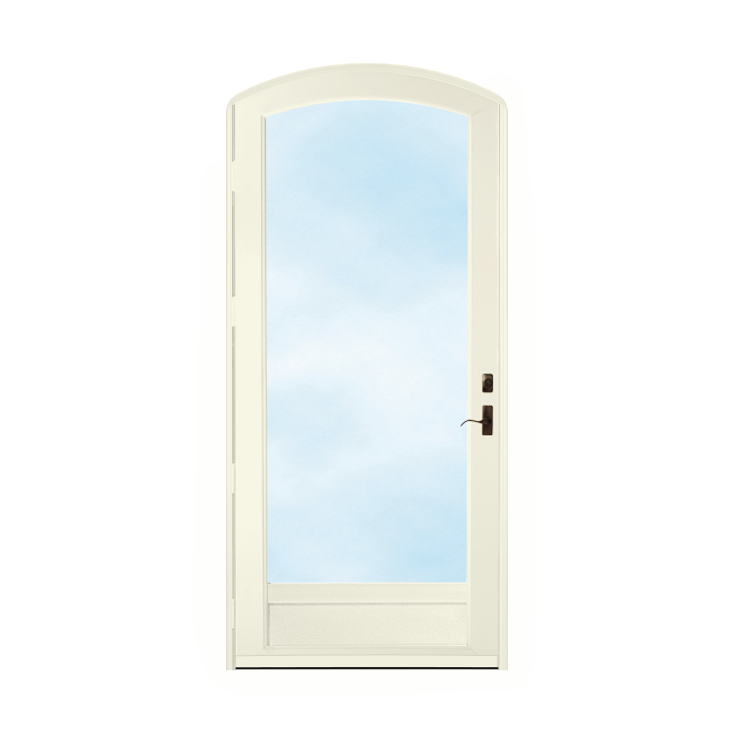 Arch Top Storm Door -Full View W/Kickplate