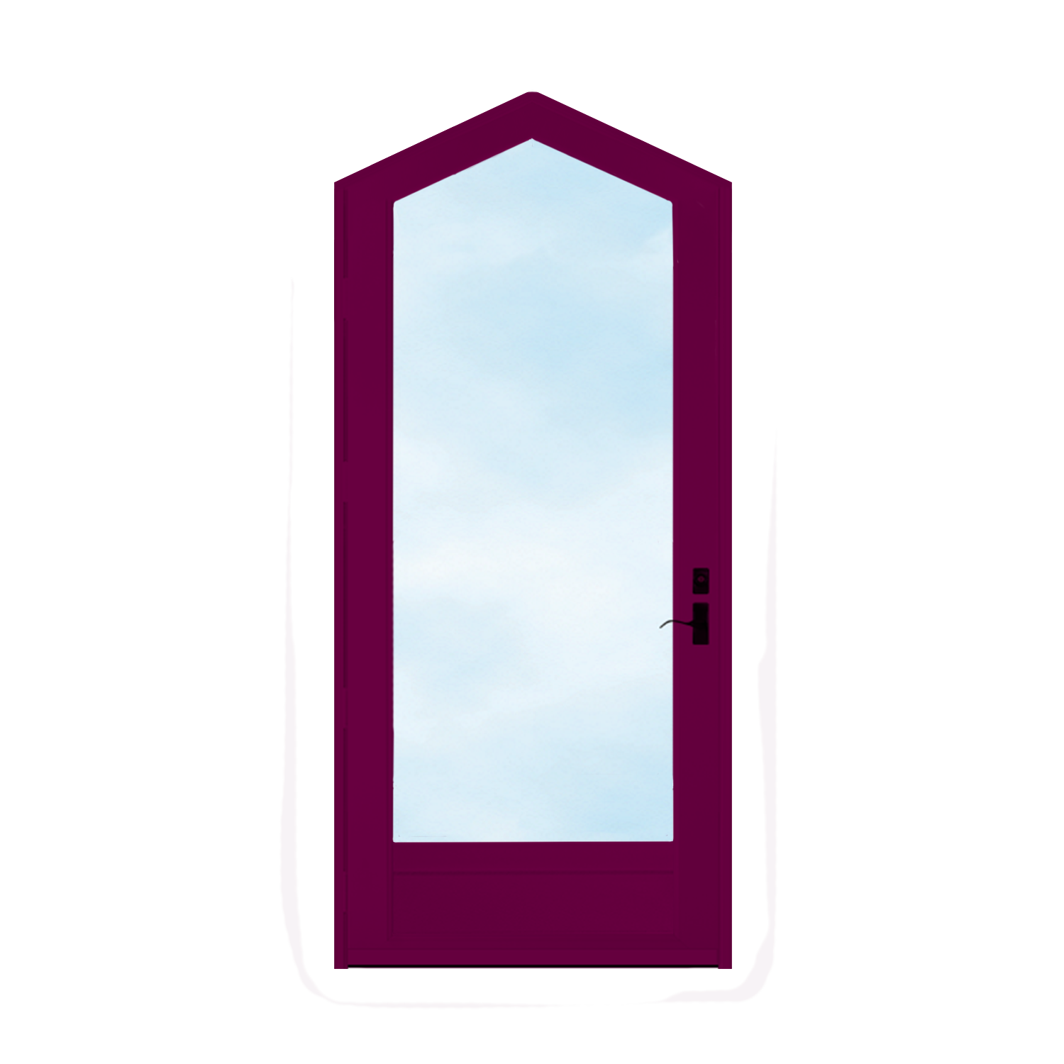 Arch Top Storm Door -Full View W/Kickplate