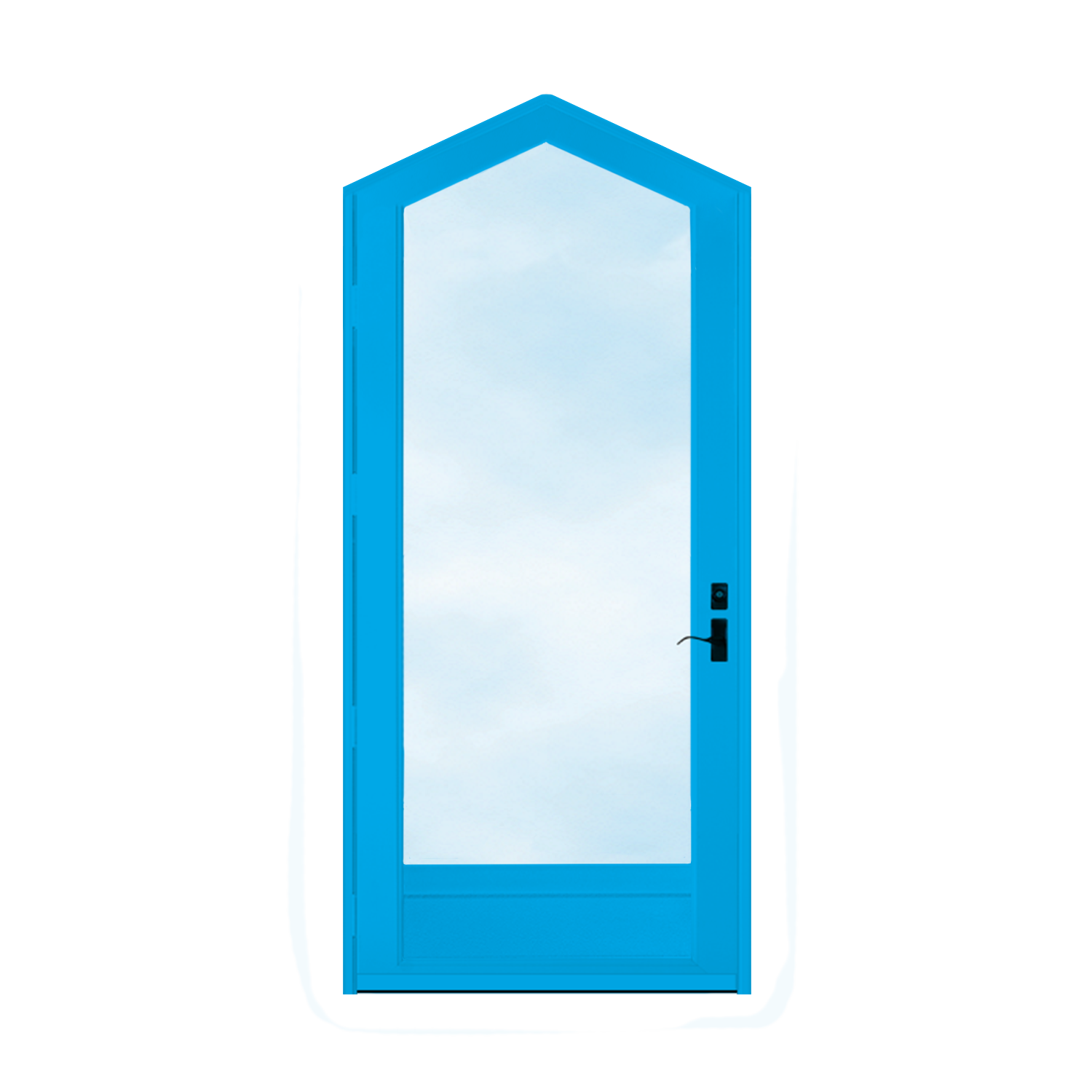 Arch Top Storm Door -Full View W/Kickplate