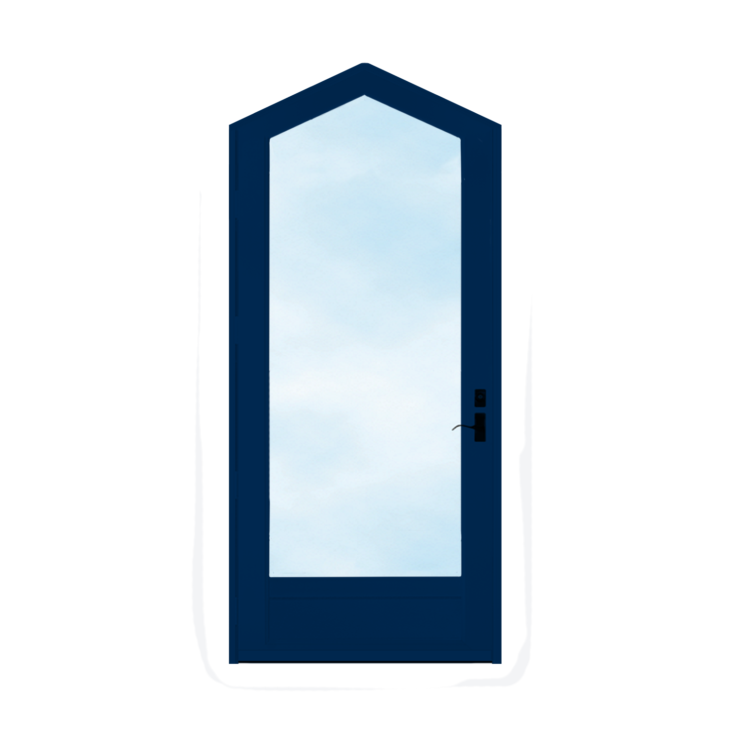 Arch Top Storm Door -Full View W/Kickplate