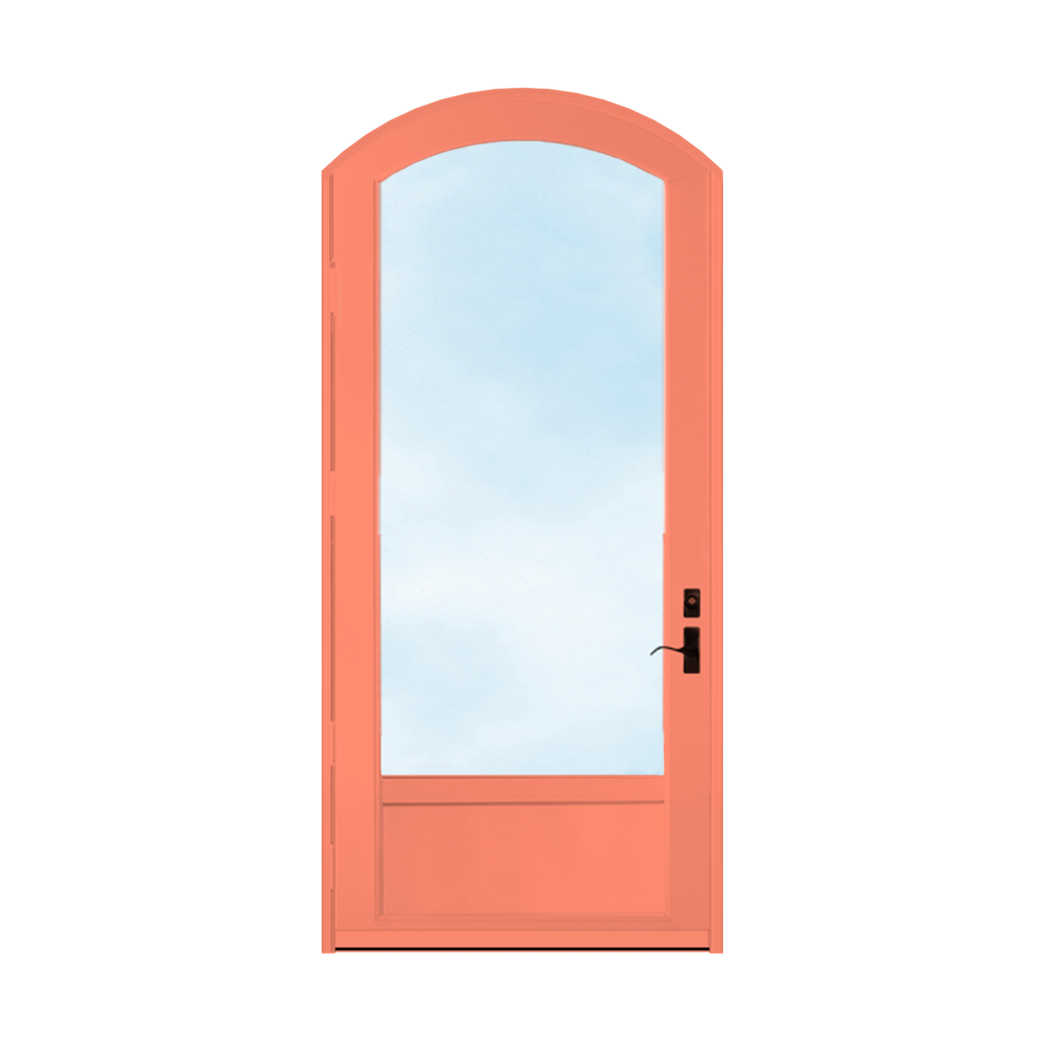 Arch Top Storm Door - 3/4" View