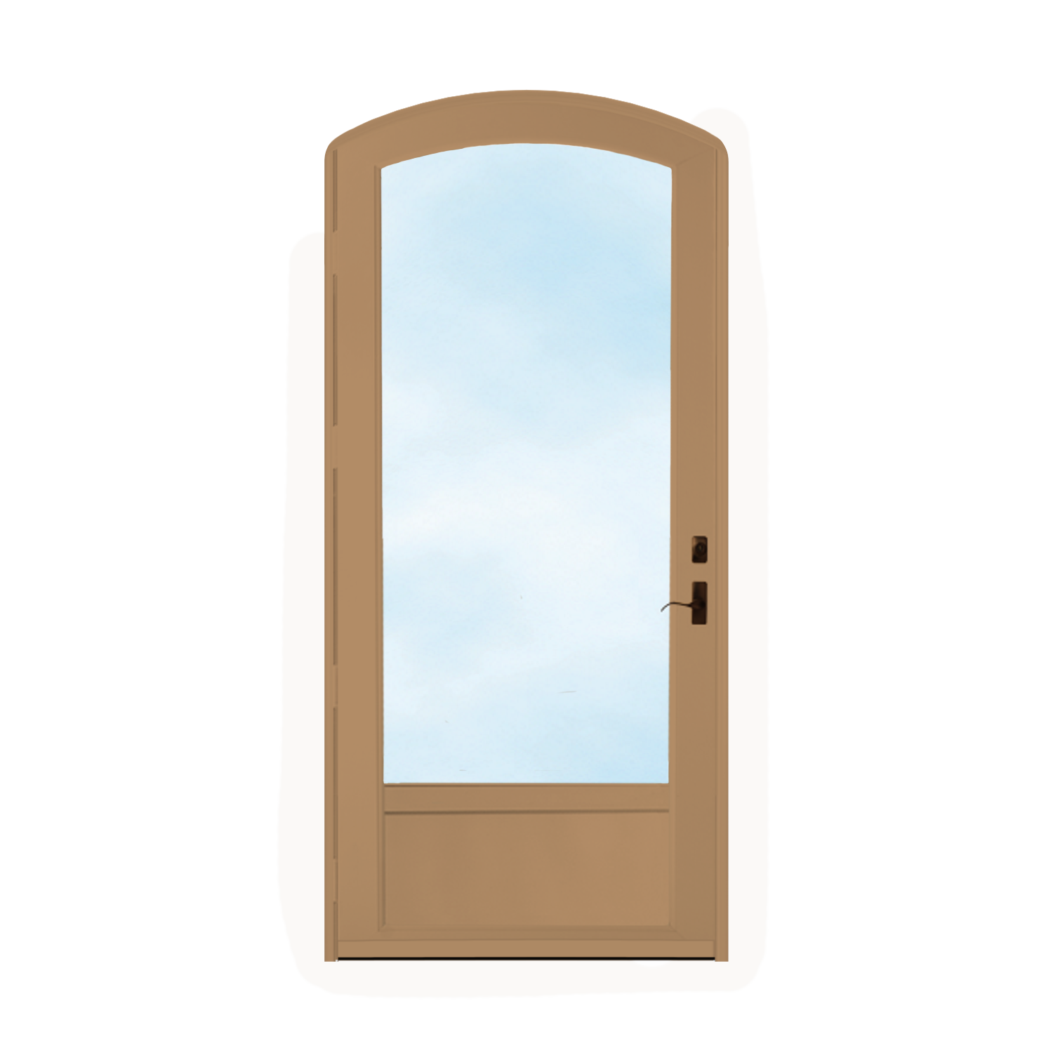 Arch Top Storm Door - 3/4" View