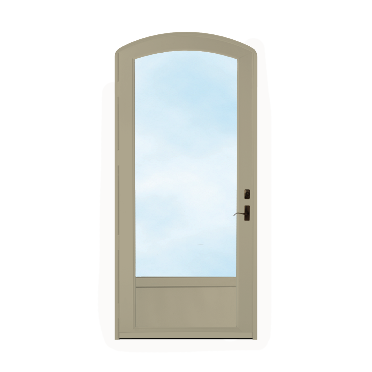 Arch Top Storm Door - 3/4" View