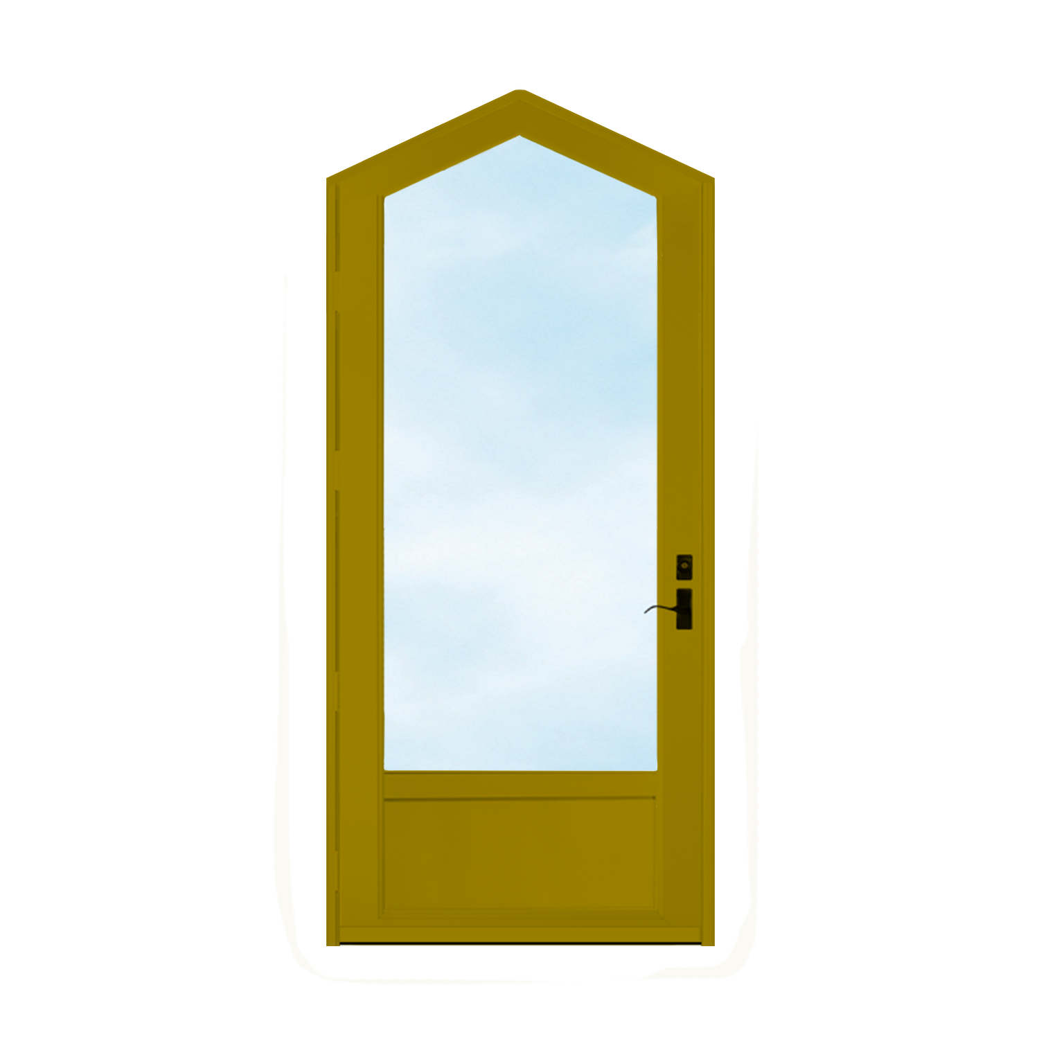 Arch Top Storm Door - 3/4" View