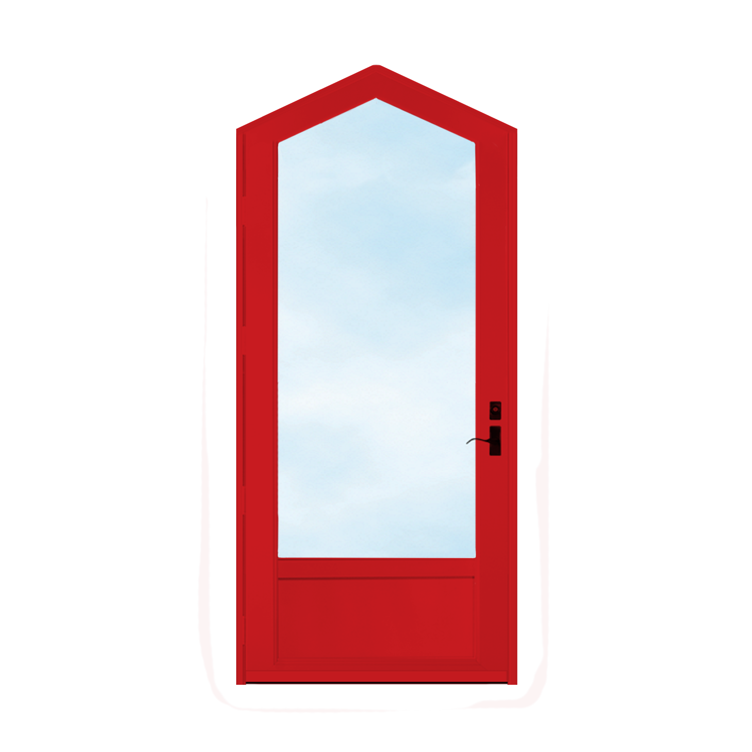 Arch Top Storm Door - 3/4" View