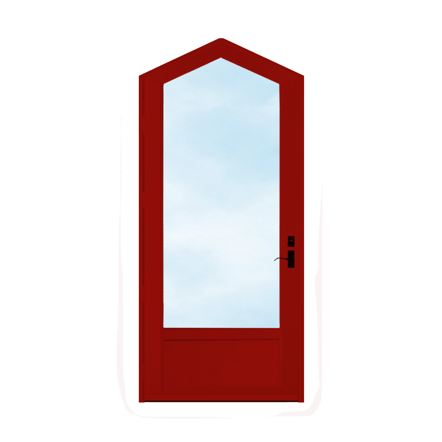Arch Top Storm Door - 3/4" View