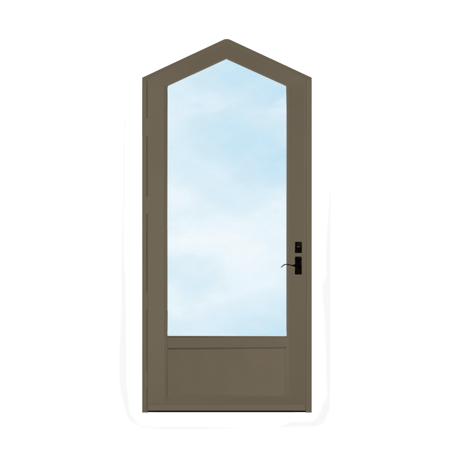 Arch Top Storm Door - 3/4" View
