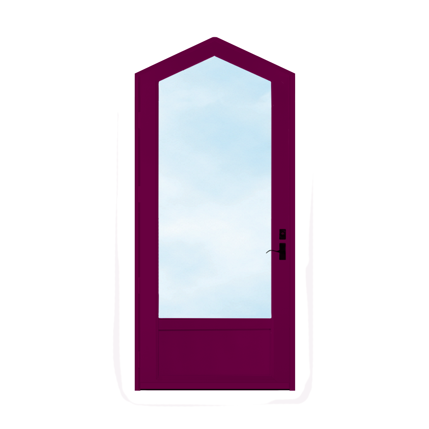 Arch Top Storm Door - 3/4" View