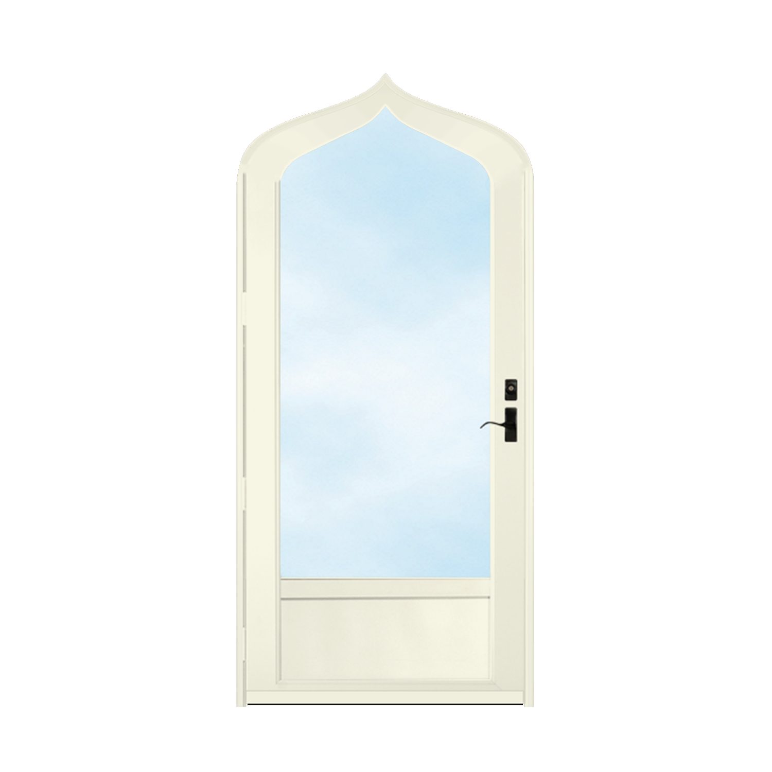 Arch Top Storm Door - 3/4" View