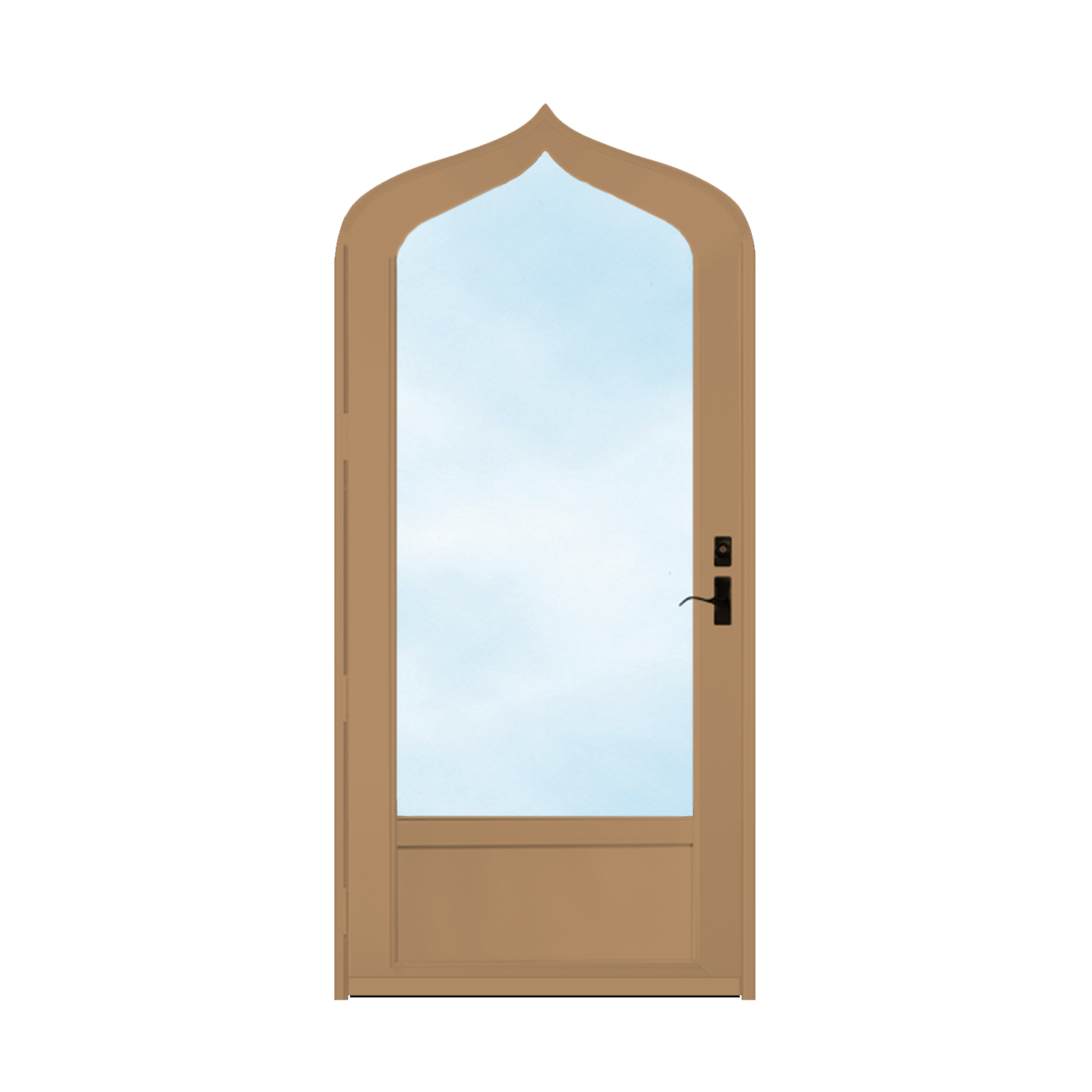 Arch Top Storm Door - 3/4" View