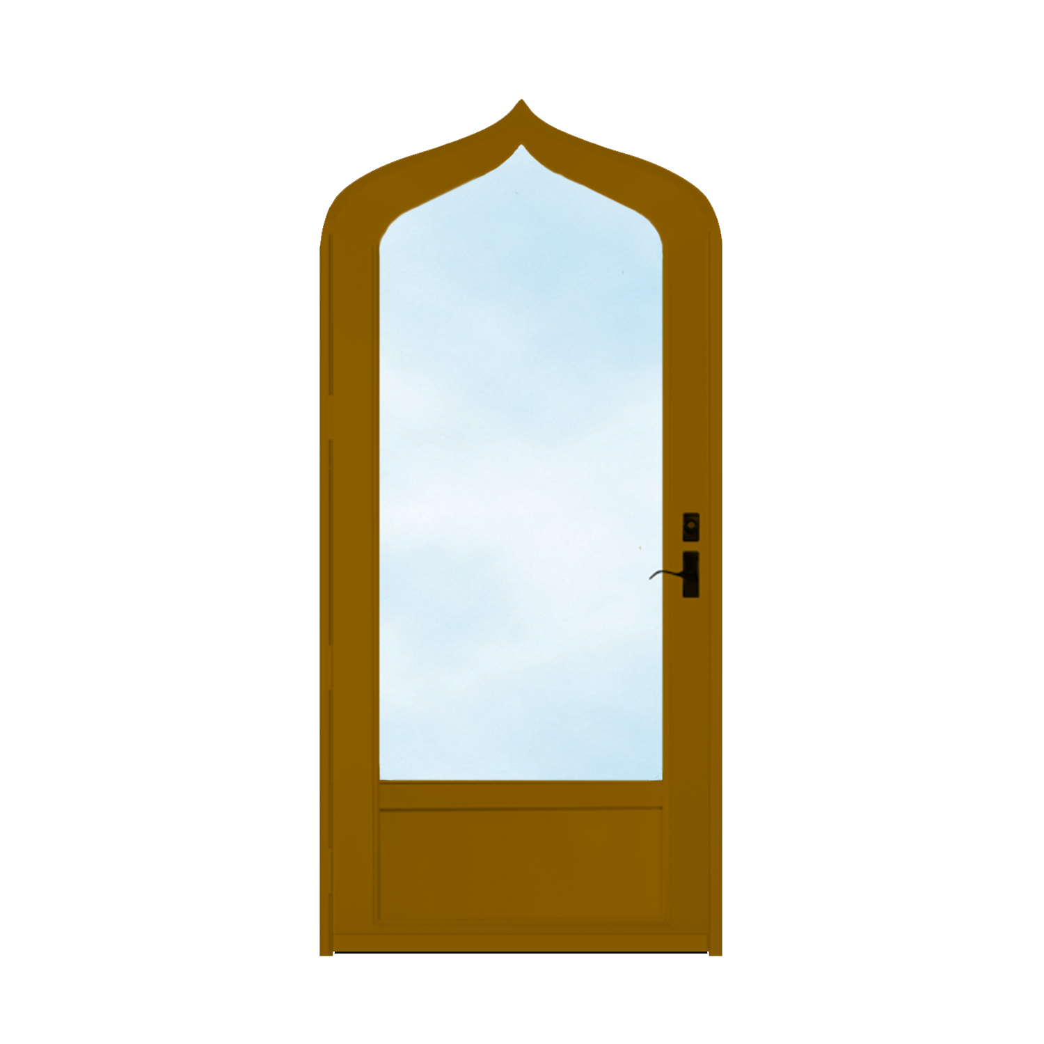 Arch Top Storm Door - 3/4" View