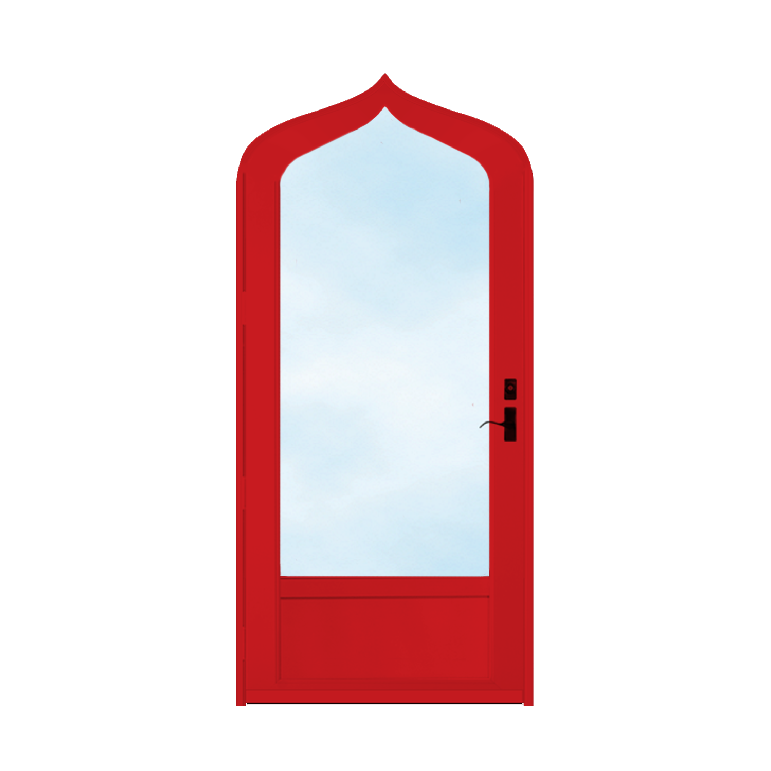Arch Top Storm Door - 3/4" View