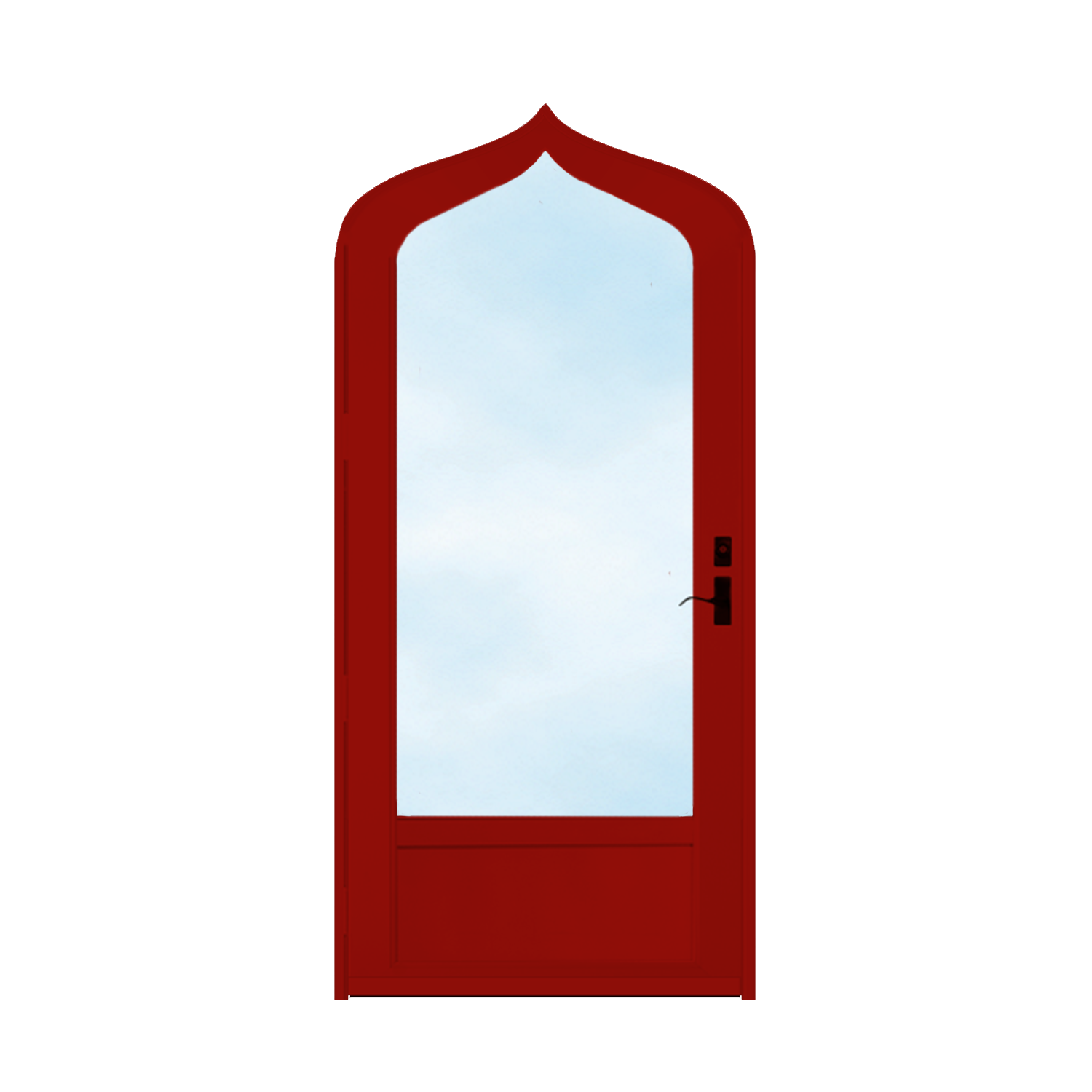 Arch Top Storm Door - 3/4" View