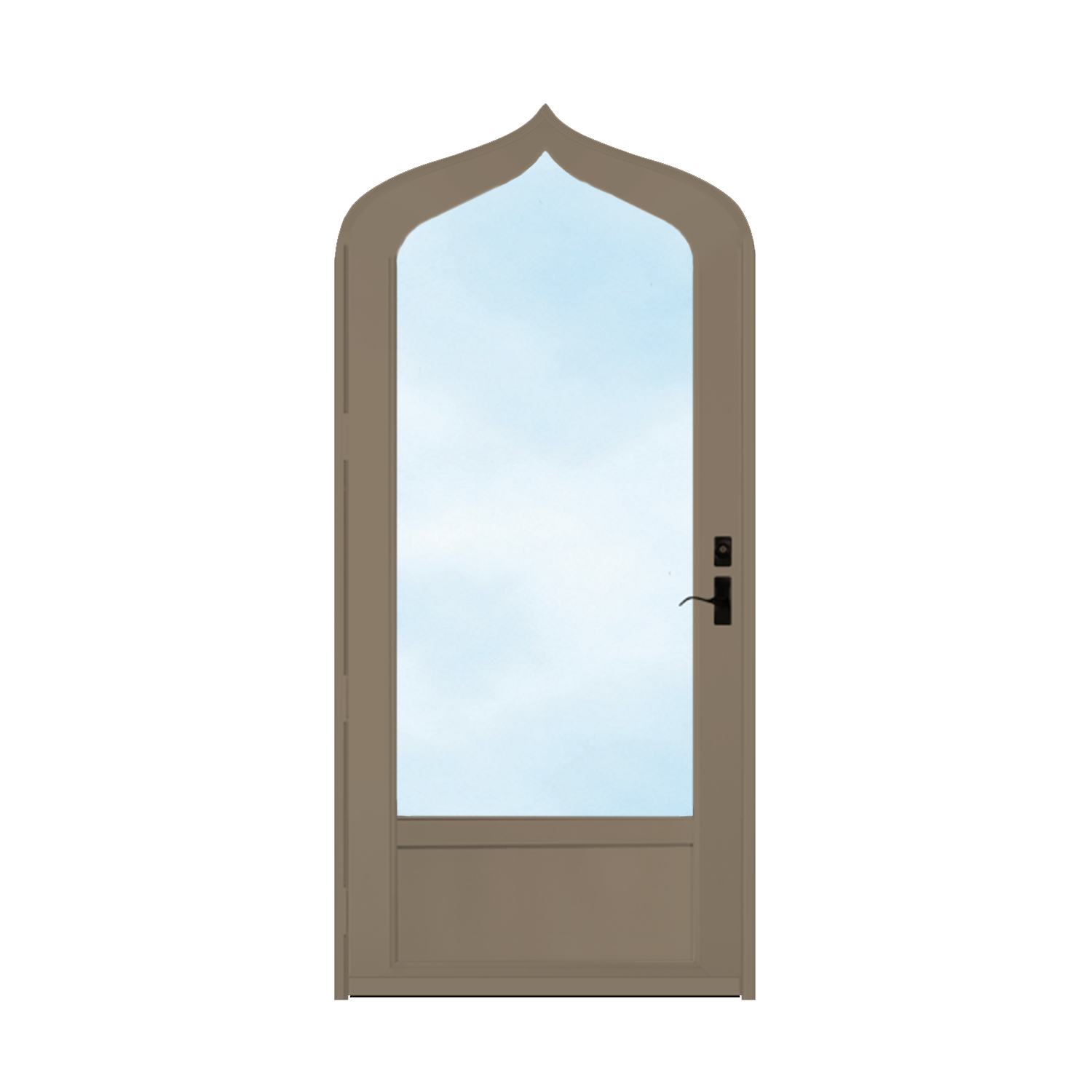 Arch Top Storm Door - 3/4" View