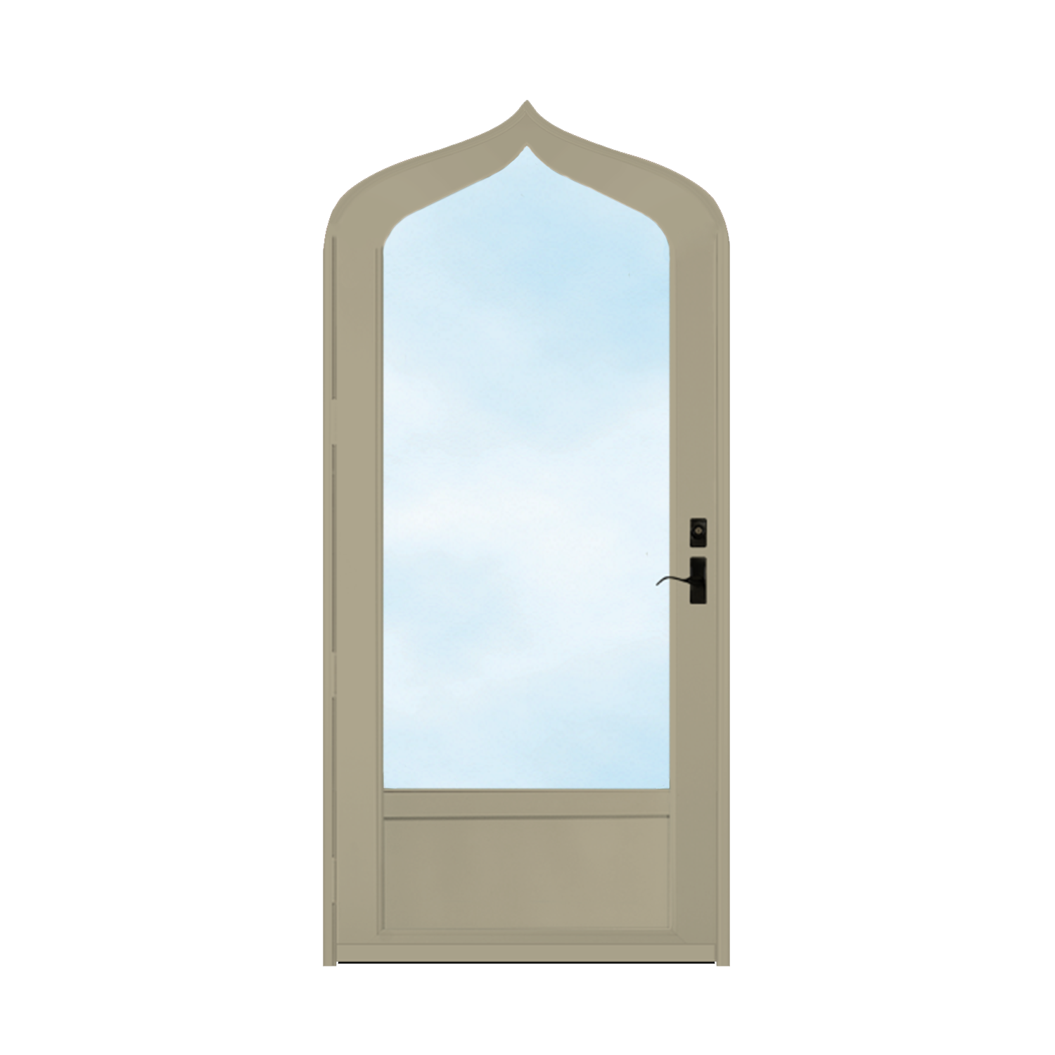 Arch Top Storm Door - 3/4" View