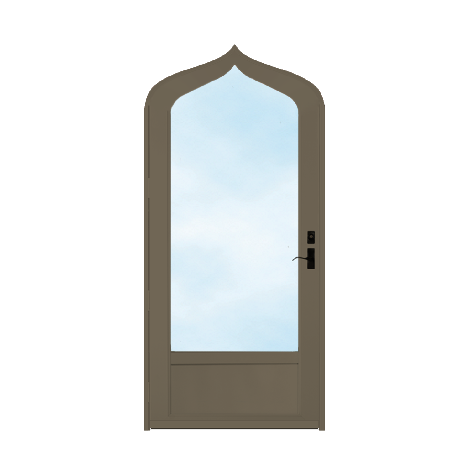 Arch Top Storm Door - 3/4" View