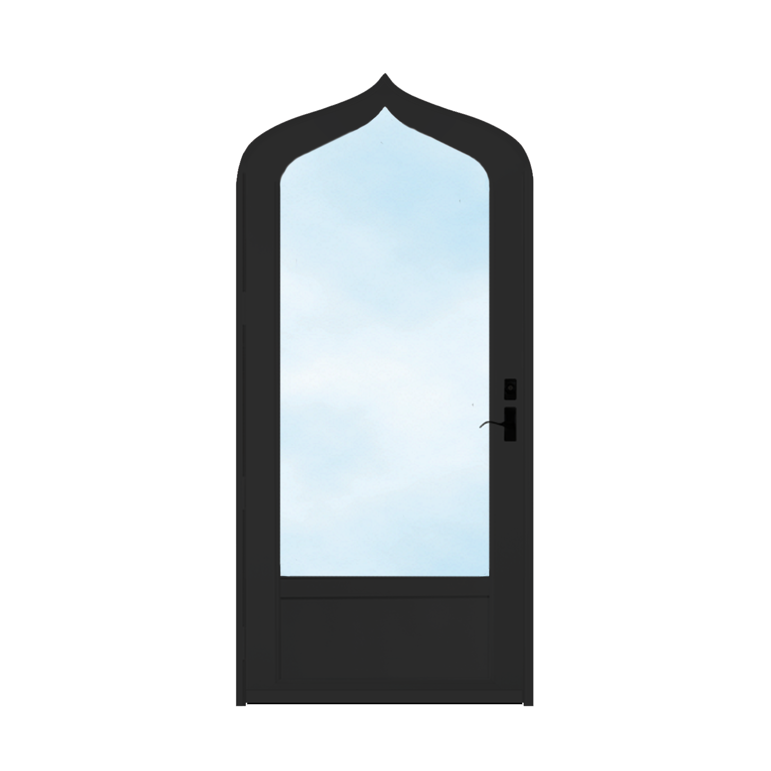 Arch Top Storm Door - 3/4" View