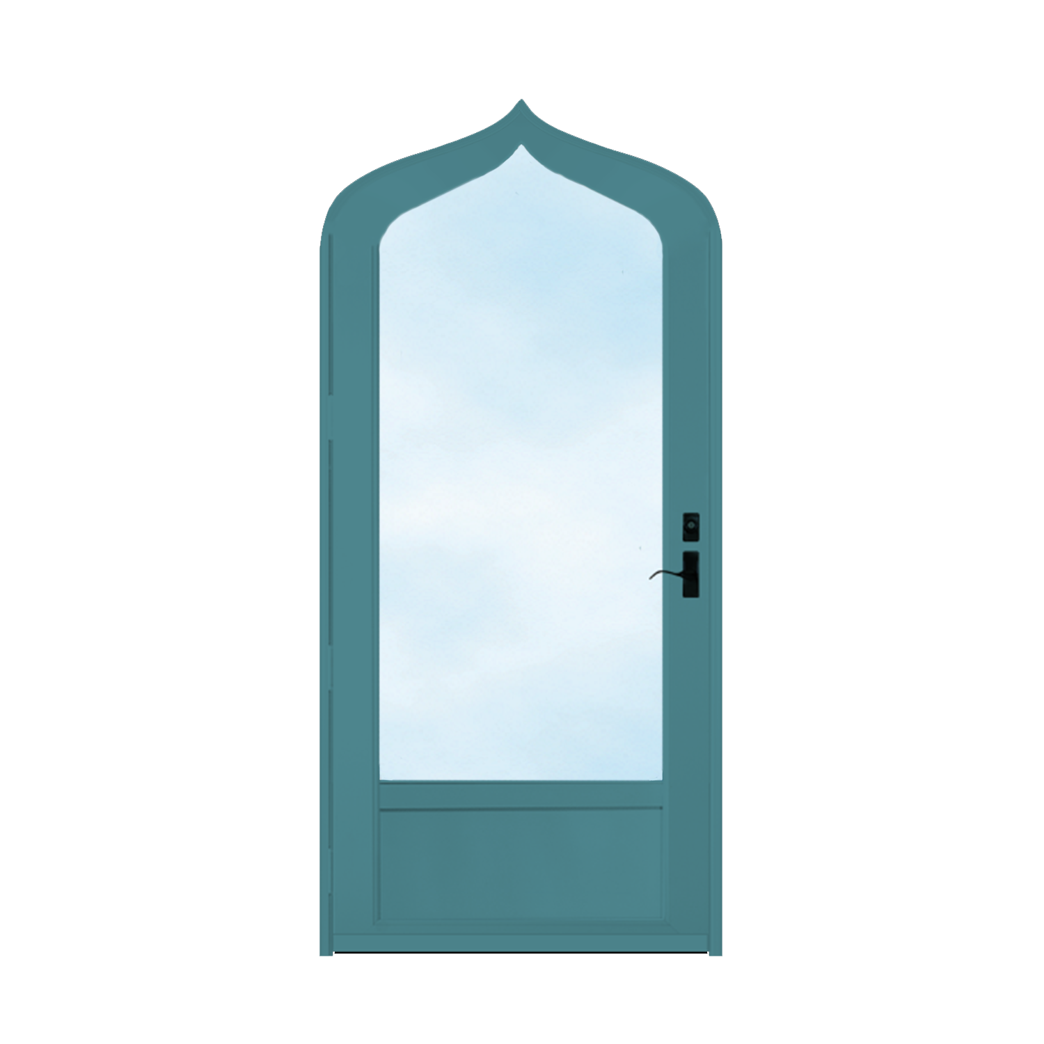 Arch Top Storm Door - 3/4" View