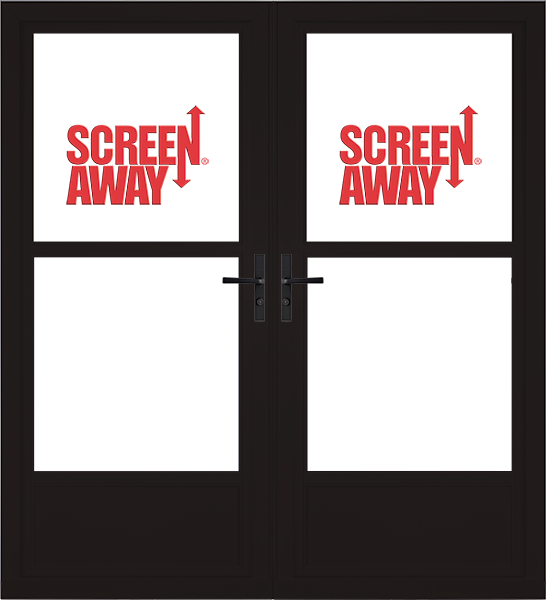 Partial View Easy Vent with Retractable Screen Away French Doors