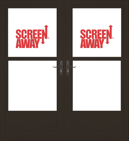 Partial View Easy Vent with Retractable Screen Away French Doors