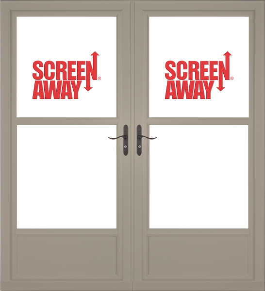 Partial View Easy Vent with Retractable Screen Away French Doors