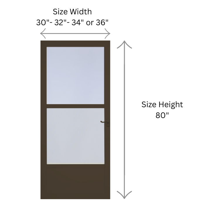 Metal-Tech All-Metal Midview Door with Steel Bottom Panel